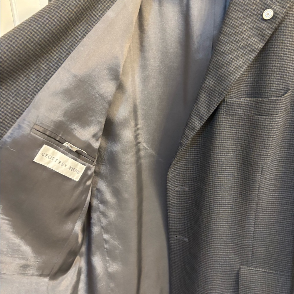 Geoffrey Beene Gray Patterned Blazer - image 4